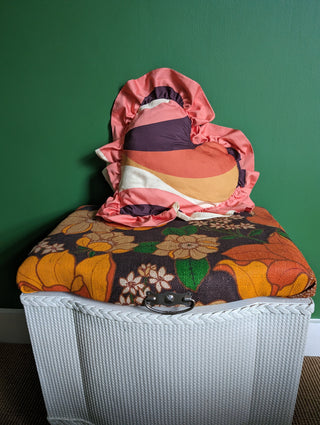 Young Hearts Ruffle Cushion in Sunset Suite