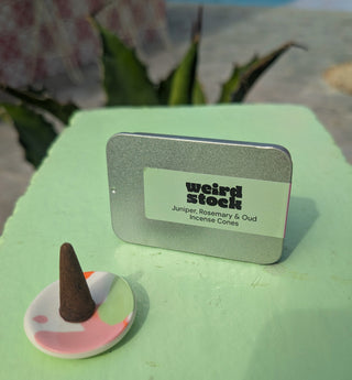 Artisan Glazed Porcelain Incense Holder