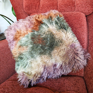 Ventura Shagpile Cushion Cover in Lilac Moss